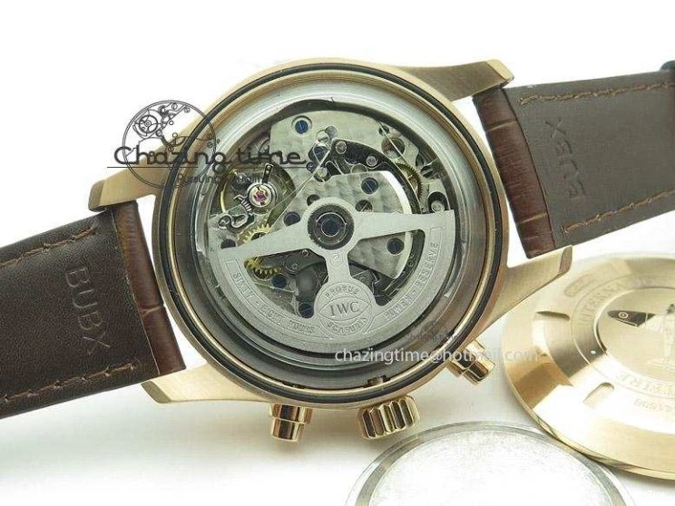 MIROTIME 0329 Pilot Chrono RG 3878 ZF Best Edition Grey Dial On Brown Leather Strap A UrbanChic 7330